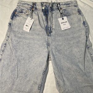 ADALAE new look wide leg jean sz 8 regular NWT light wash ￼